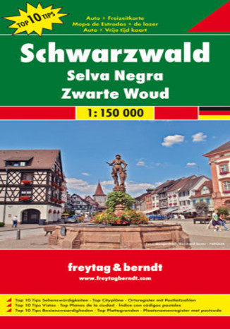 Okładka: Schwarzwald. Mapa Freytag & Berndt 1:150 000