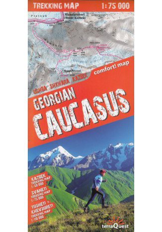 Gruzja Kaukaz mapa 1:75 000 terraQuest  - okadka audiobooks CD