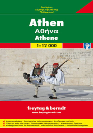 Ateny. Mapa Freytag & Berndt 1:12 000   - okładka audiobooks CD