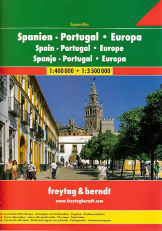 Okładka: Hiszpania i Portugalia Atlas Freytag & Berndt 1:400 000 / 1:3 500 000
