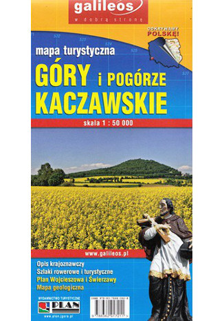 Okładka: Góry i Pogórze Kaczawskie. Mapa Plan 1:50 000