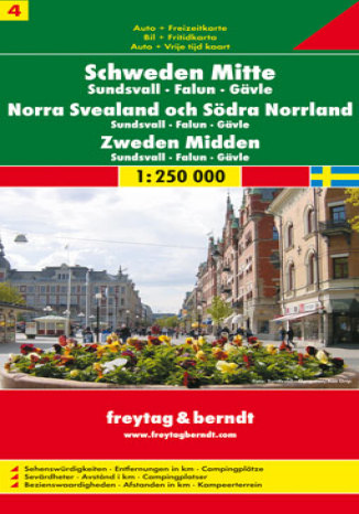 Szwecja cz. 4 część środkowa. Mapa samochodowa  - okładka audiobooka MP3