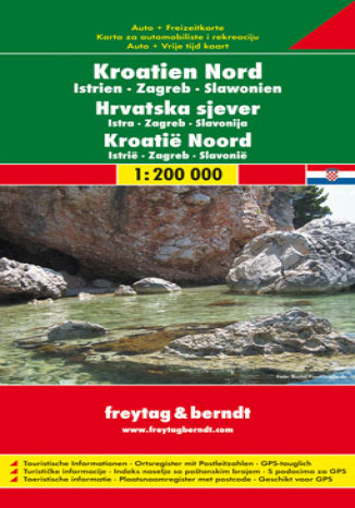 Chorwacja Istria cz. północna. Mapa samochodowa  - okładka książki