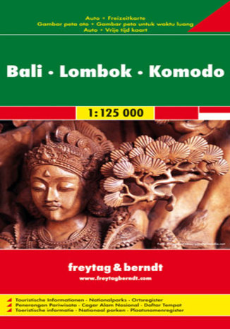 Okładka: Bali, Lombok, Komodo. Mapa Freytag & Berndt / 1:125 000