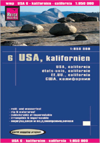 Okładka: USA - Kalifornia. Mapa Reise Know-How / 1:850 000