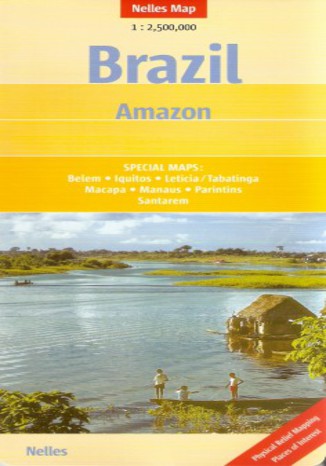 Okładka: Brazylia, Amazonka. Mapa Nelles 1:2 500 000