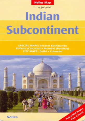Indie Subkontynent. Mapa Nelles 1:4 500 000   - okładka książki