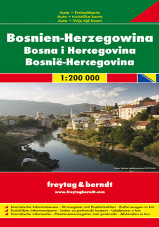 Bośnia i Hercegowina. Mapa Freytag & Berndt / 1:200 000  - okładka książki