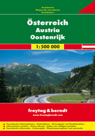 Okładka: Austria. Mapa Freytag & Berndt / 1:500 000