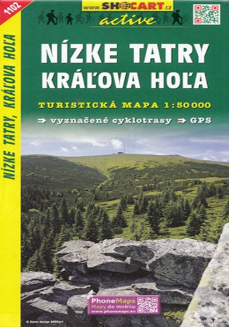 Nízké Tatry, Kráľova Hoľa, 1:50 000  - okładka książki