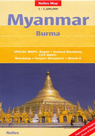 Okładka: Myanmar (Birma). Mapa Nelles /1:1 500 000
