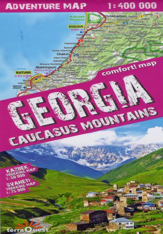Georgia (Gruzja). Mapa TerraQuest / 1:400 000  - okadka audiobooka MP3