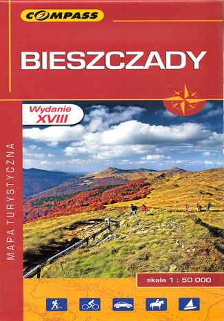 Okładka: Bieszczady. Mapa Compass 1:50 000