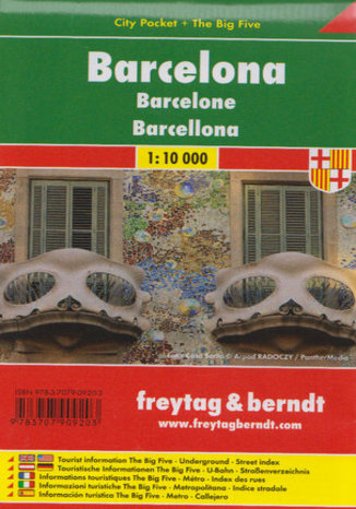 Barcelona. Mapa city pocket Freytag & Berndt / 1:10 000  - okładka audiobooka MP3