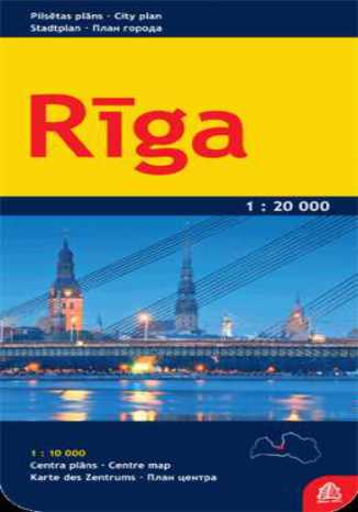 Okładka: Ryga mapa 1:20 000 Jana Seta
