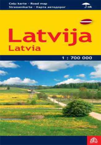 Okładka książki Łotwa mapa 1:700 000 Jana Seta