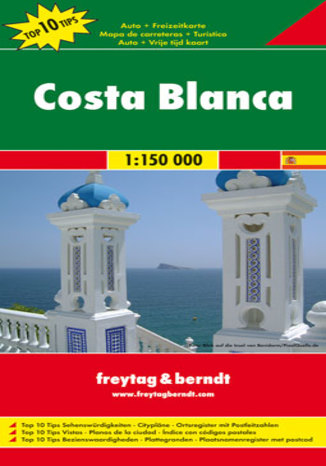 Costa Blanca mapa 1:150 000 Freytag & Berndt  - okładka książki