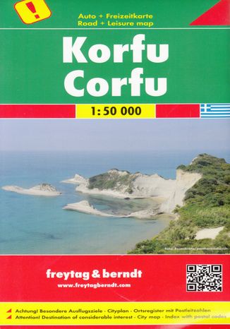 Korfu Mapa 1:50 000 Freytag & Berndt  - okładka audiobooks CD