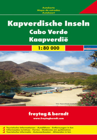 Wyspy Zielonego Przylądka mapa 1:80 000 Freytag & Berndt  - okładka audiobooks CD
