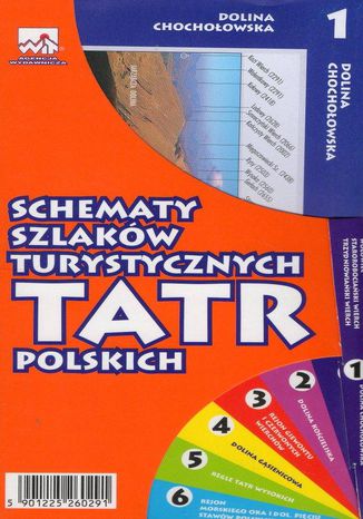 Okładka: Schematy szlaków turystycznych Tatr Polskich