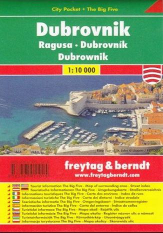 Okładka książki Dubrownik city pocket mapa 1:10 000 Freytag & Berndt