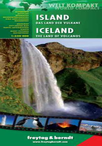 Islandia mapa z przewodnikiem 1:500 000 Freytag & Berndt  - okładka książki