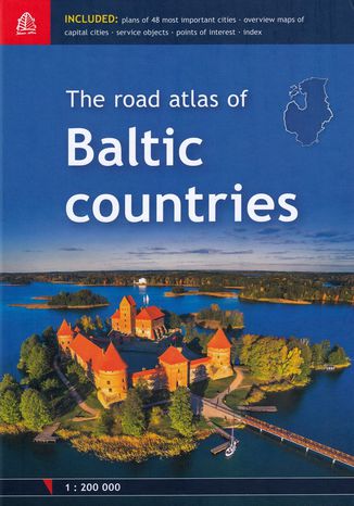 Baltic countries atlas samochodowy, 1:200 000 Praca zbiorowa - okadka ksiki