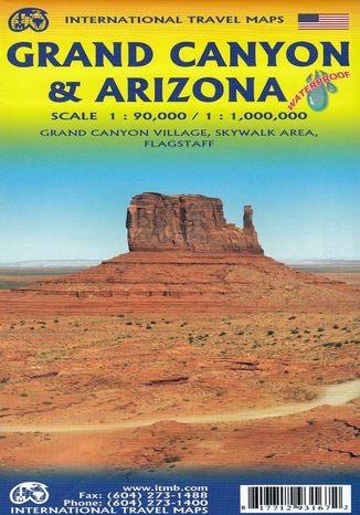 Grand Canyon & Arizona, 1:90 000 / 1:1 000 000  - okładka książki