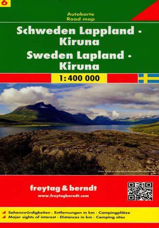 Szwecja cz.6 Lapland-Kiruna mapa, 1:400 000  - okładka audiobooka MP3