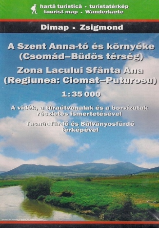 Okładka: Okolice jeziora św. Anny. Mapa turystyczna