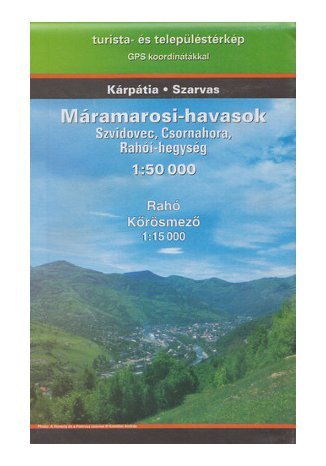 Okładka: Karpaty Wschodnie (Świdowiec, Czarnohora, Góry Rachowskie). Mapa turystyczna Szarvas