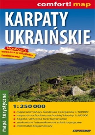 Okładka: Karpaty Ukraińskie. Mapa turystyczna (Comfort! Map)