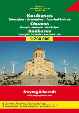 Kaukaz. Gruzja, Armenia, Azerbejdżan. Mapa samochodowa Praca zbiorowa - okładka książki