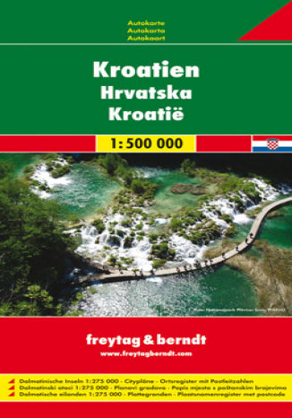 Chorwacja. Mapa samochodowa Praca zbiorowa - okładka książki