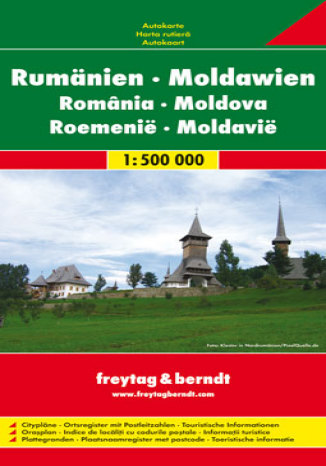 Rumunia, Mołdawia. Mapa samochodowa  - okładka książki