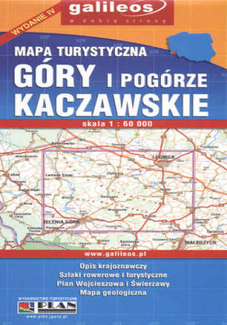 Okładka: Góry i Pogórze Kaczawskie. Mapa turystyczna [Galileos\