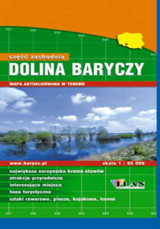 Okładka książki/ebooka Dolina Baryczy. Część zachodnia. Mapa