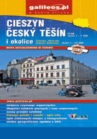 Okładka: Cieszyn. Cesky Tesin i okolice. Mapa [Galileos\