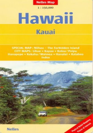 Hawaje. Kauai. Mapa  - okładka książki