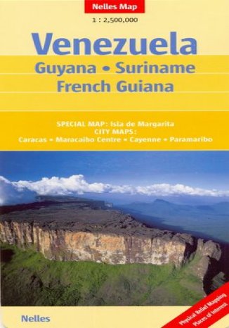 Wenezuela. Gujana, Surinam, Gujana Francuska. Mapa  - okadka ksiki