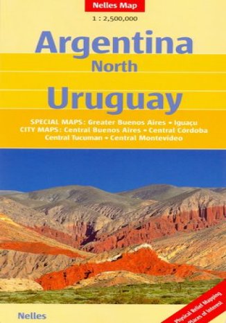 Okładka: Argentyna Północna. Urugwaj. Mapa
