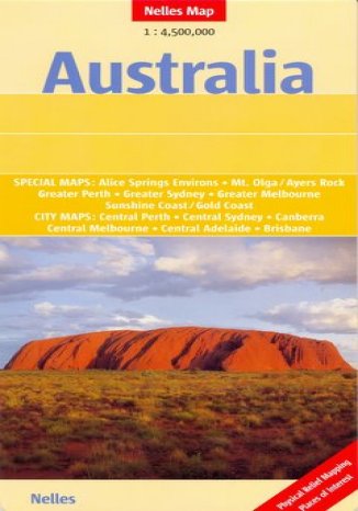 Okładka: Australia. Mapa