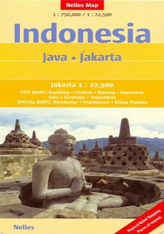 Okładka: Indonezja. Java, Dżakarta. Mapa