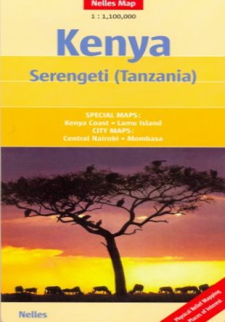 Kenia. Setengeti (Tanzania). Mapa  - okadka audiobooka MP3