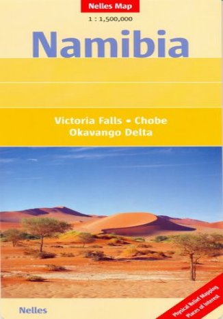 Okładka: Namibia. Mapa