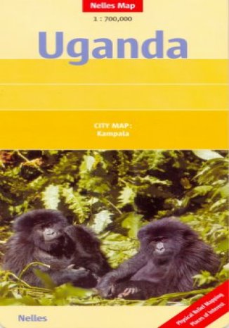 Okładka: Uganda. Mapa