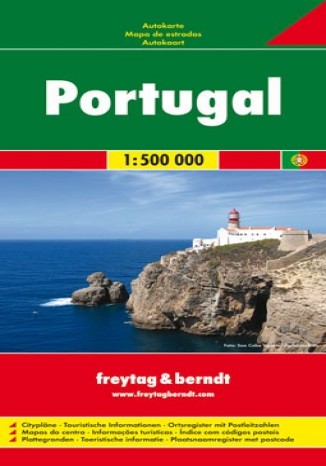 Okładka: Portugalia. Mapa 1:500 000