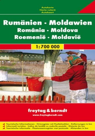 Okładka: Rumunia Mołdawia. Mapa 1:700 000