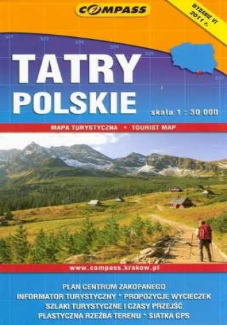 Okładka: Tatry Polskie. Mapa 1:30 000