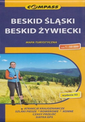 Beskid Śląski i Żywiecki. Mapa Compass 1:50 000  - okładka książki